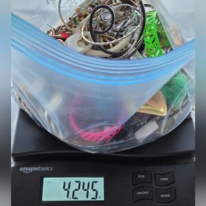 Mixed Jewelry Scrap & DIY Lot 4.2 lbs, Various Colors & Materials